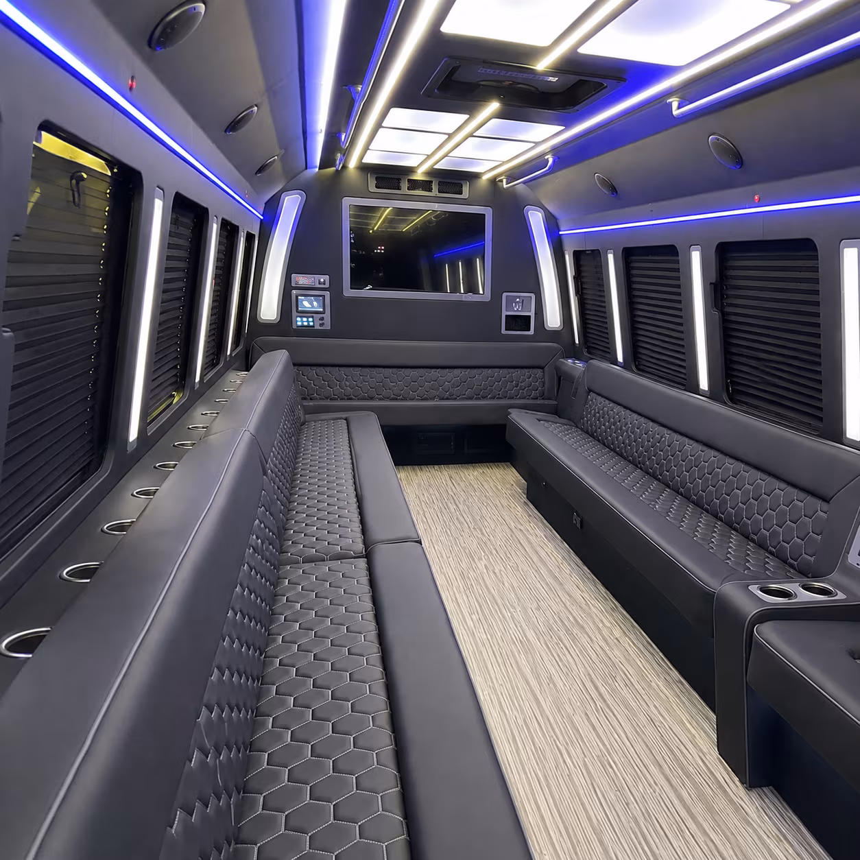 murfreesboro 40 passenger party bus inside