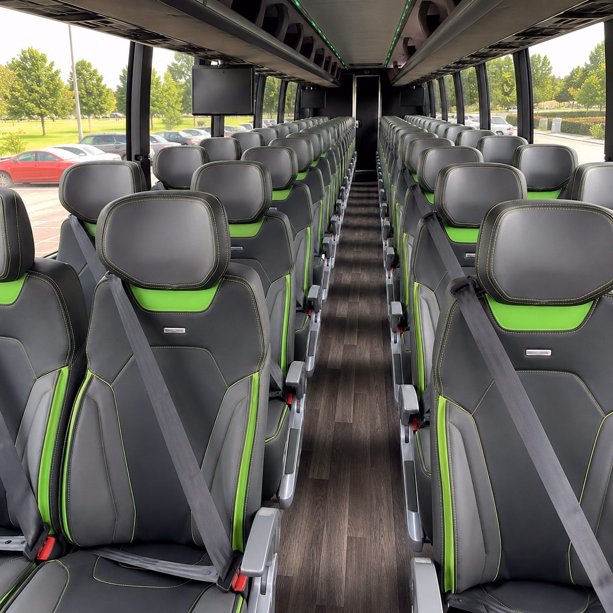 murfreesboro charter bus rental interior