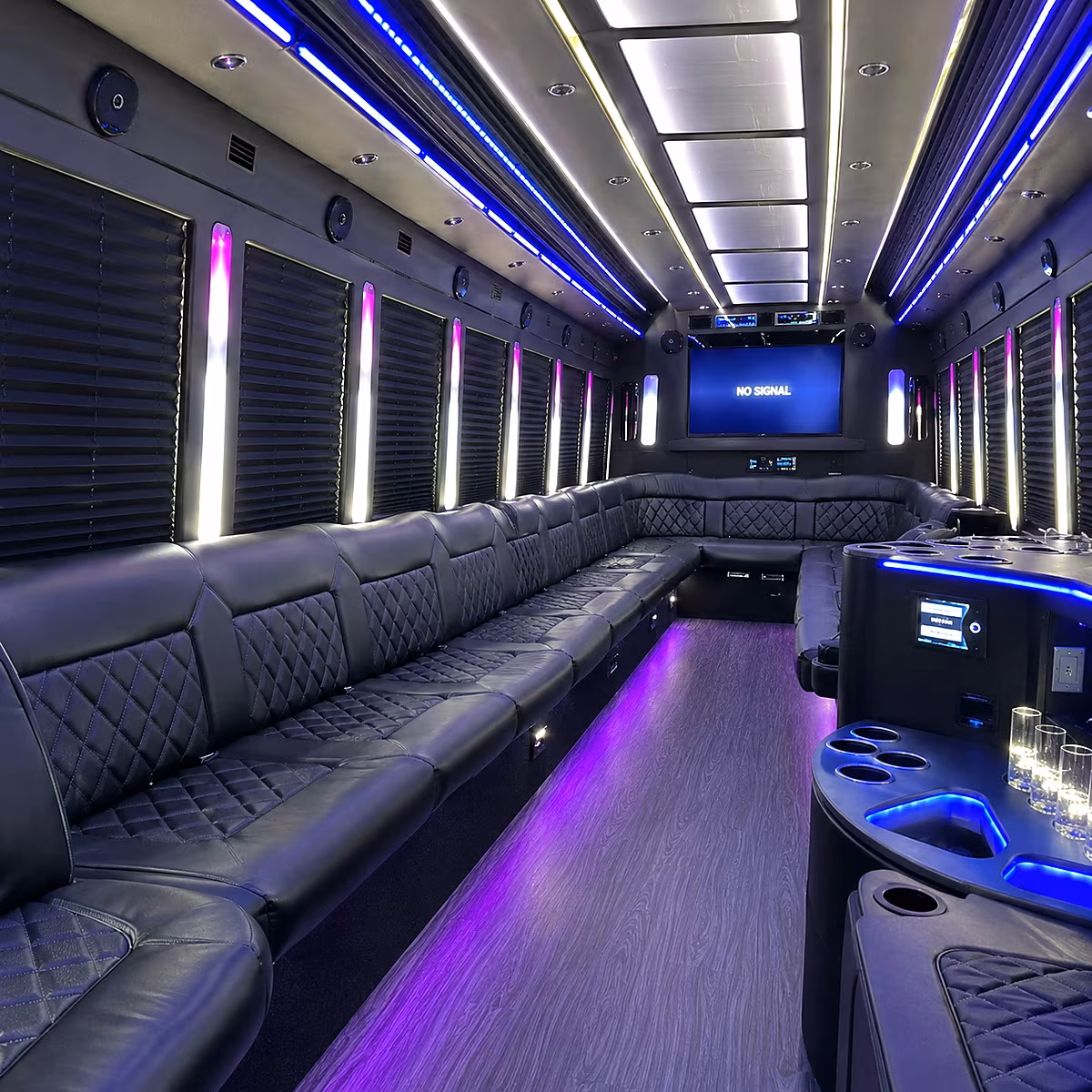 party bus interior